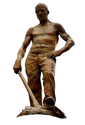 La statue du Feignant, symbole de Vierzon